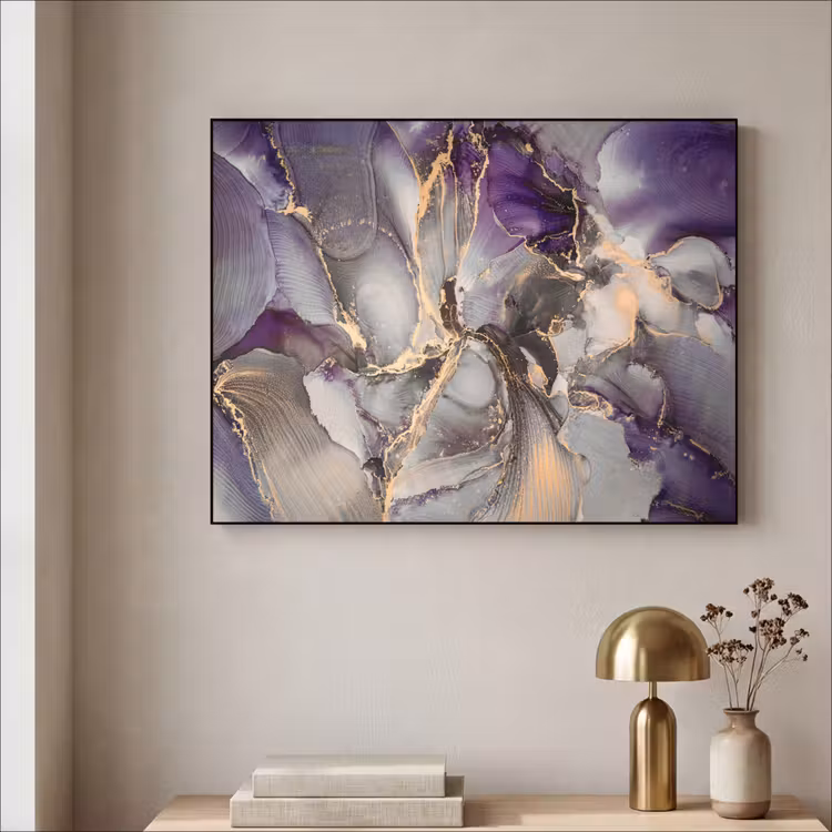 Art Frame - Goud - Paars - Marmer — 3