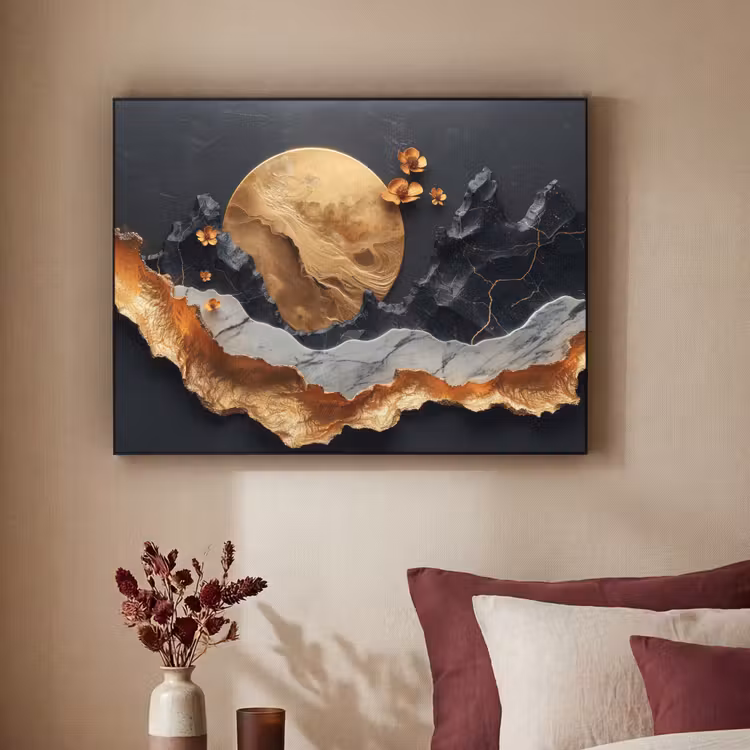 Art Frame - Kunst - Goud - Modern - Abstract — 2