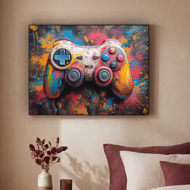 Art Frame - Graffiti - Gaming - Controller - Verf — 2