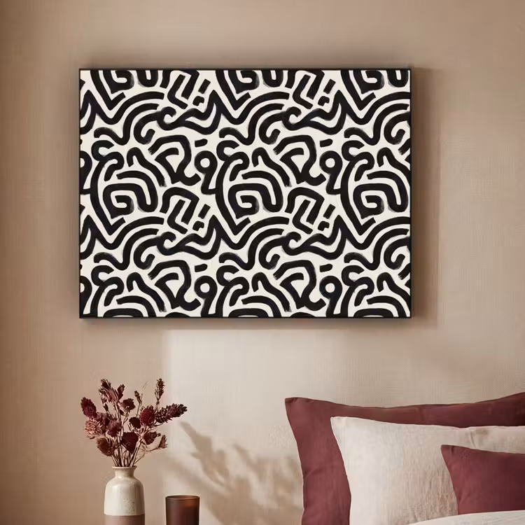 Art Frame - Modern - Abstract - Zwart — 2