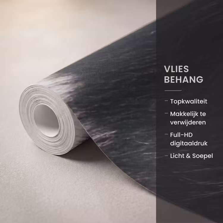 Behang - Bont - Textuur - Zwart - Wit — 3