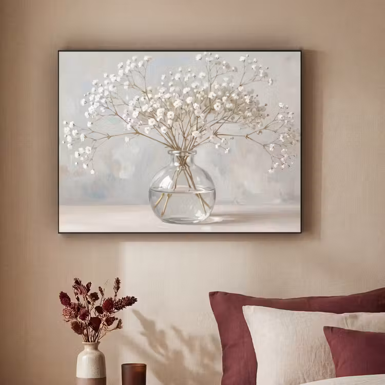 Art Frame - Vaas - Gipskruid - Wit — 2