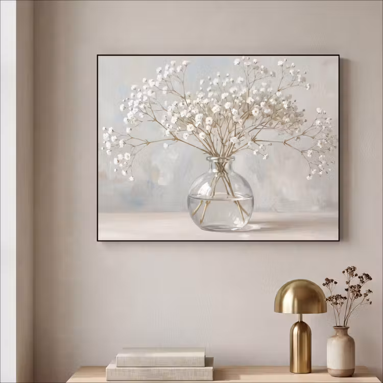 Art Frame - Vaas - Gipskruid - Wit — 3