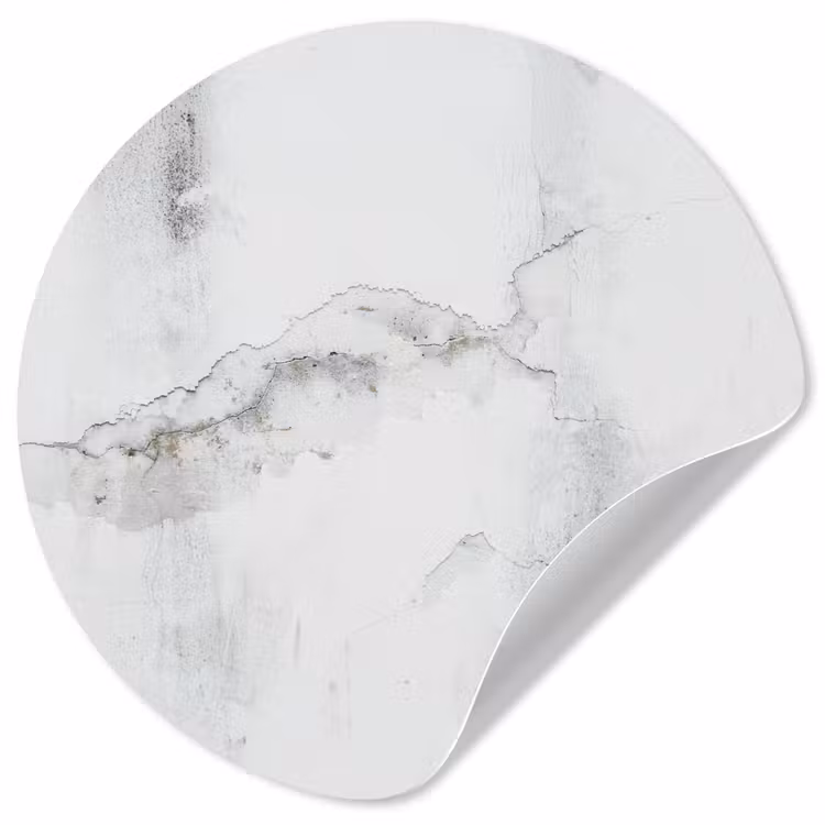 Behangcirkel - Beton - Grijs - Wit — 1
