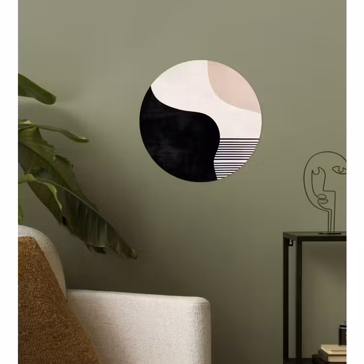 Behangcirkel - Abstract - Japandi - Beige - Modern — 3