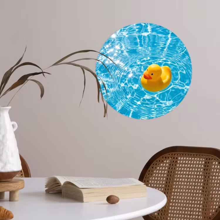 Behangcirkel - Badeend - Dobberen - Blauw — 4