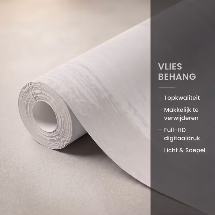Behang - Gipskruid - Vaas - Wit — 3