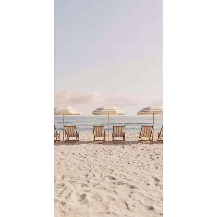 Behang - Strand - Stoelen - Parasol — 2