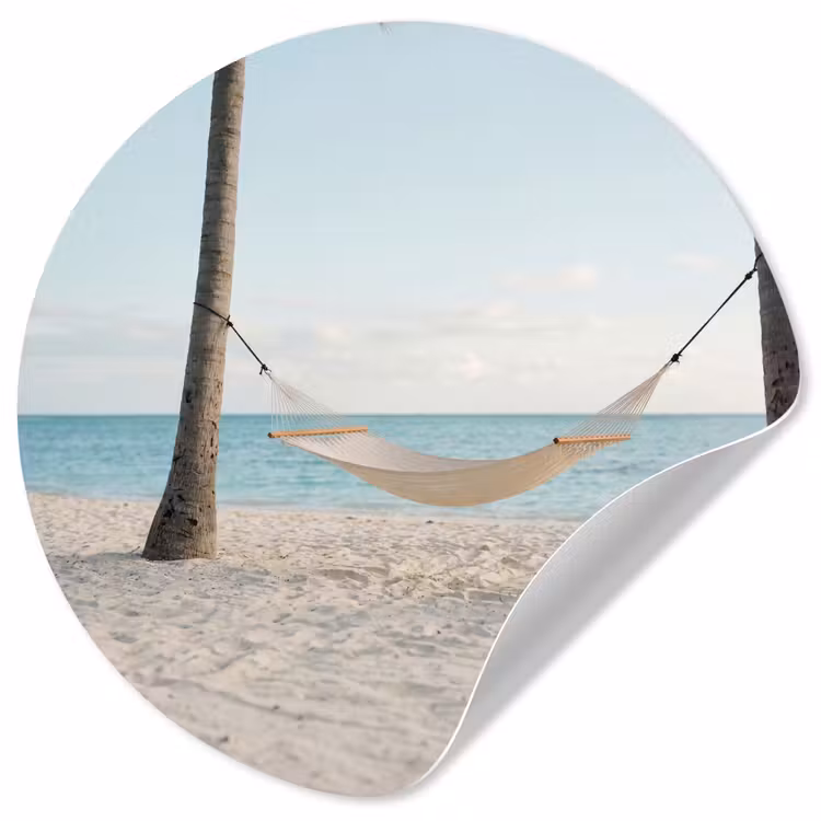 Behangcirkel - Hangmat - Strand - Wit — 1