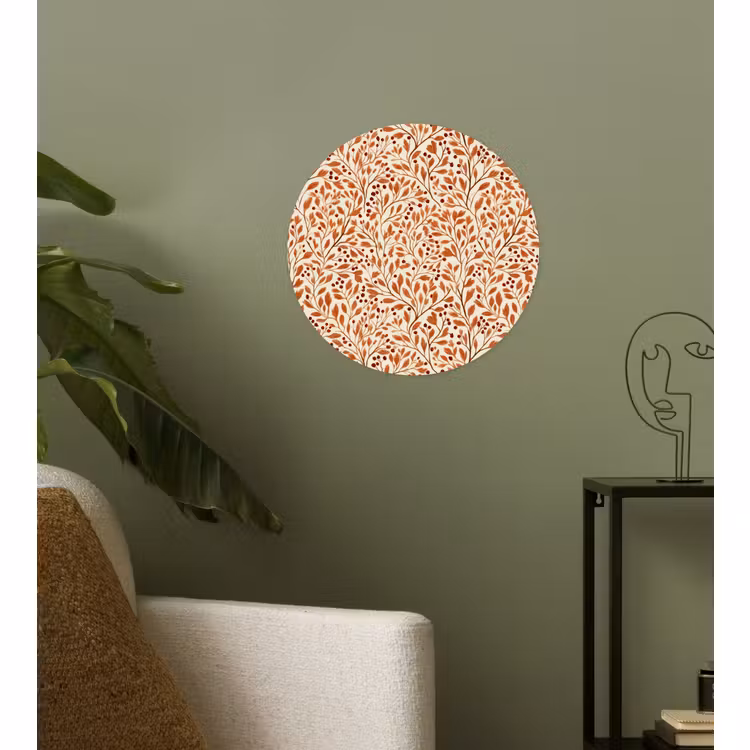 Behangcirkel - Bladeren - Botanisch - Terracotta — 3
