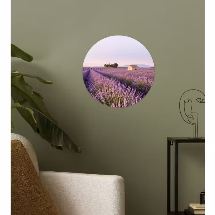 Behangcirkel - Lavendel - Landschap - Sereen - Paars — 3