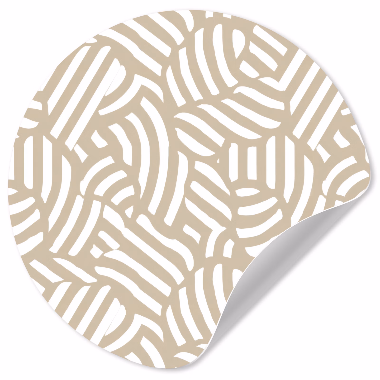 Behangcirkel - Abstract - Modern - Beige — 1