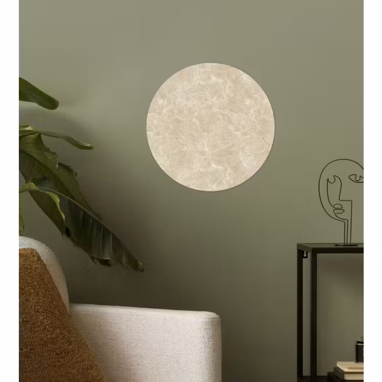 Behangcirkel - Lichtbeige - Marmer - Diffusie adering — 3