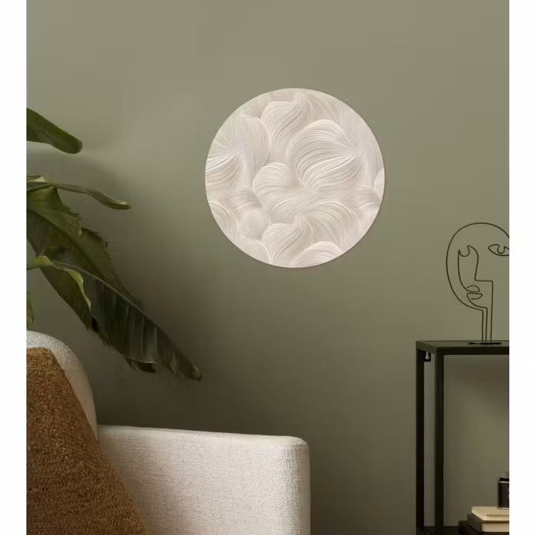 Behangcirkel - Lijnen - Waaier - Beige — 3