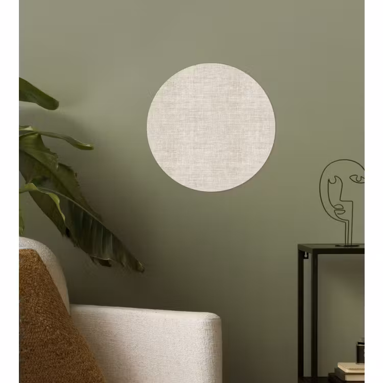 Behangcirkel - Linnen - Textuur - Beige — 3
