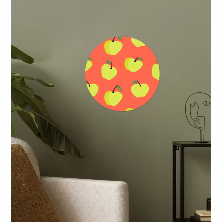 Behangcirkel - Appels - Modern - Groen — 3