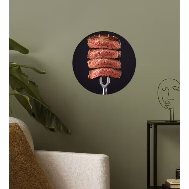 Behangcirkel - Eten - Rosé - Vork — 3
