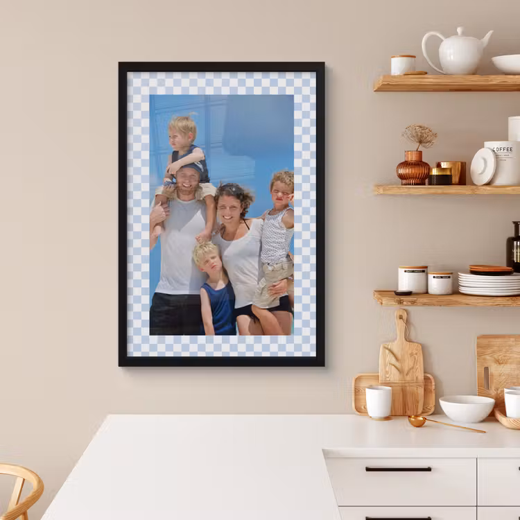 Poster met lijst - Blokjes — 2