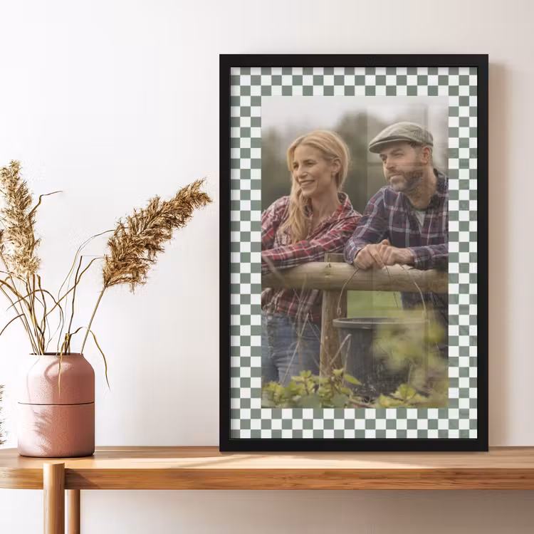 Poster met lijst - Blokjes — 3