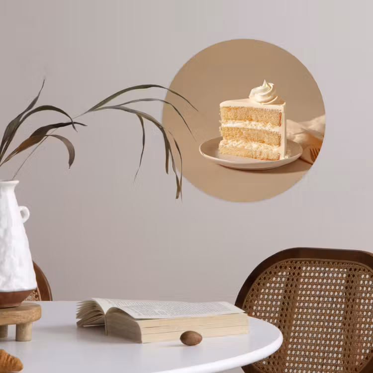 Behangcirkel - Vanilletaart - Cake - Romig — 4