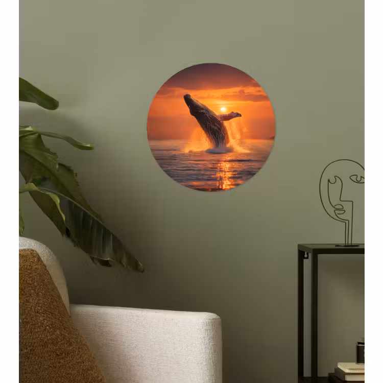 Behangcirkel - Walvis - Zon - Zee — 3