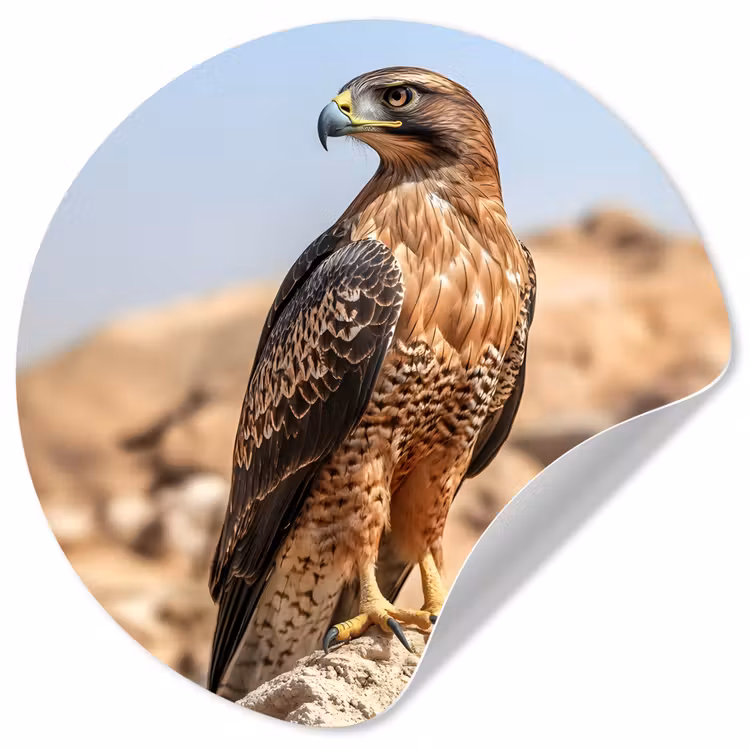Behangcirkel - Valk - Vogel - Rots - Macht — 1