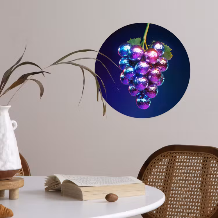 Behangcirkel - Paars - Disco - Feest - Druif — 4