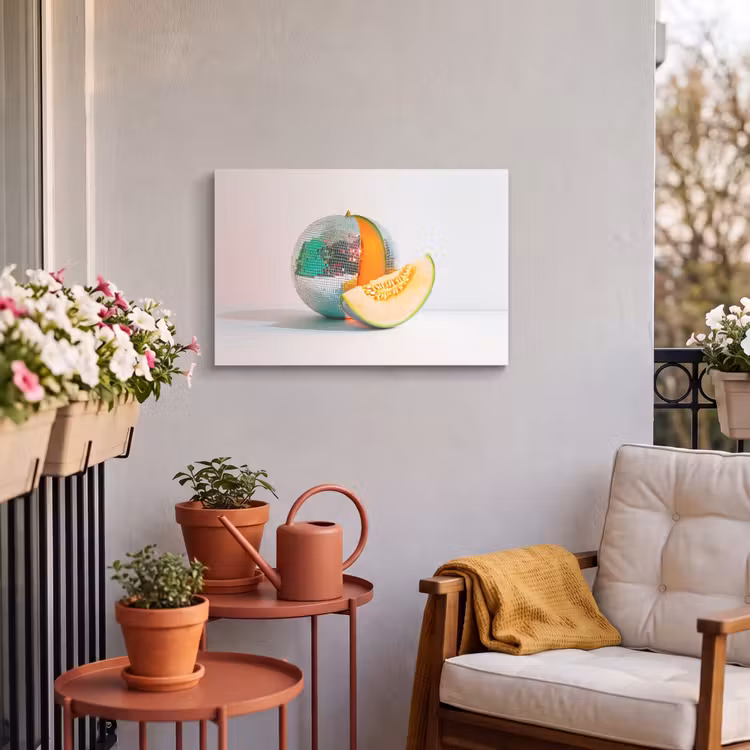 Buiten canvas - Disco - Discobal - Meloen - Pastel — 3