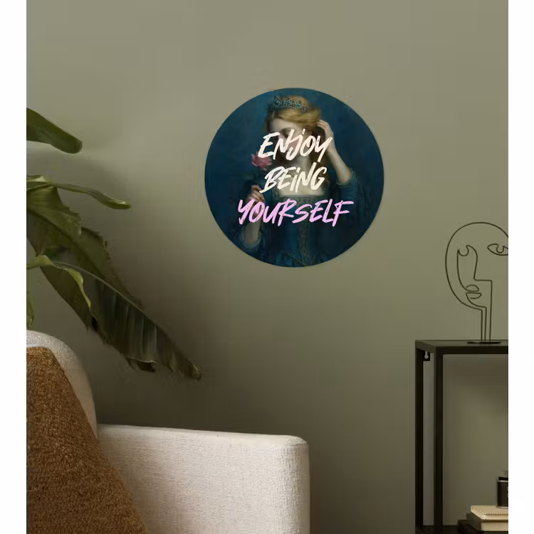 Behangcirkel - Vrouw - Roos - Quote — 3