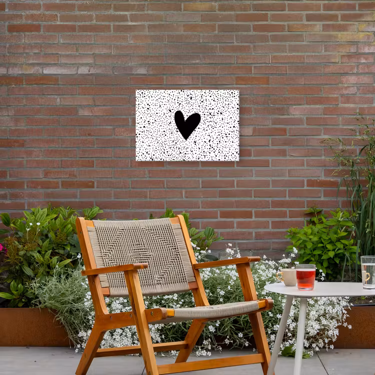Buiten canvas - Hartje - Design - Wit — 2