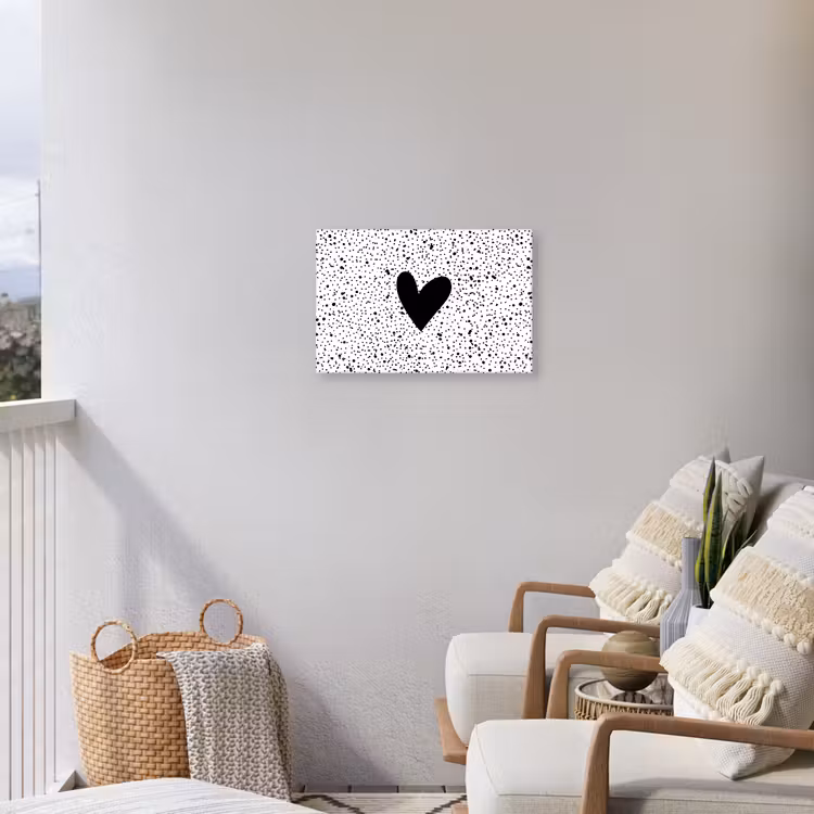 Buiten canvas - Hartje - Design - Wit — 4
