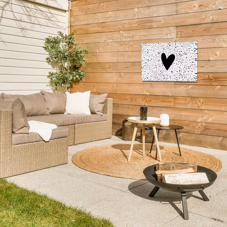 Buiten canvas - Hartje - Design - Wit — 5