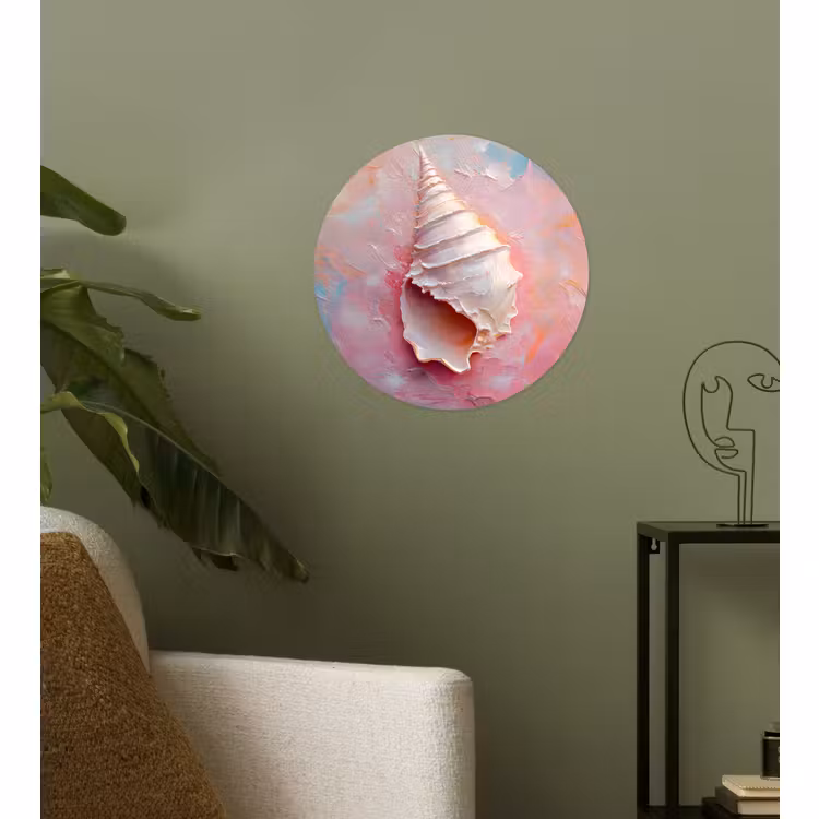 Behangcirkel - Schelp - Pastel - Pink — 3