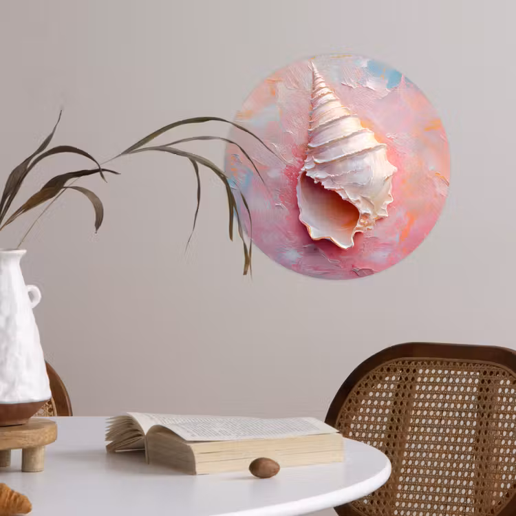Behangcirkel - Schelp - Pastel - Pink — 4