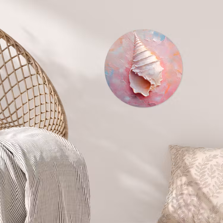 Behangcirkel - Schelp - Pastel - Pink — 5