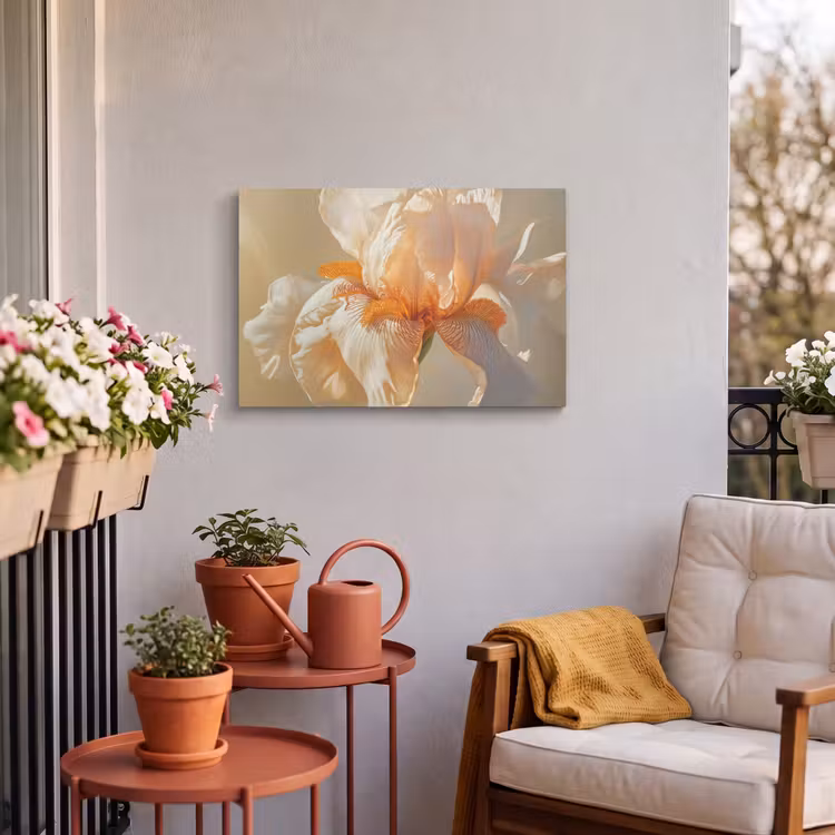 Buiten canvas - Close up - Oranje - Iris — 3