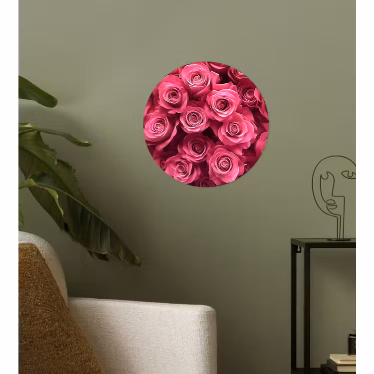 Behangcirkel - Rozen - Pink - Bloem — 3