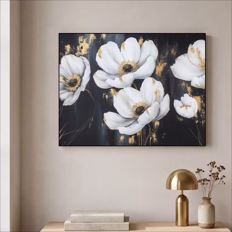 Art Frame - Bloemen - Wit - Abstract — 3