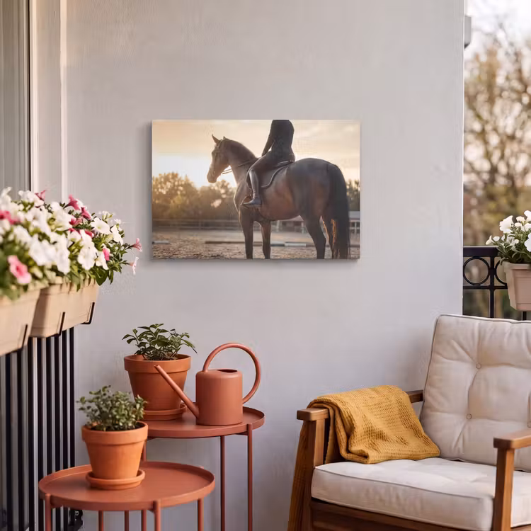 Buiten canvas - Harmonie - Ruiter - Zon — 3