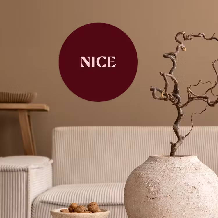 Behangcirkel - Nice - Bordeaux - Roze — 2