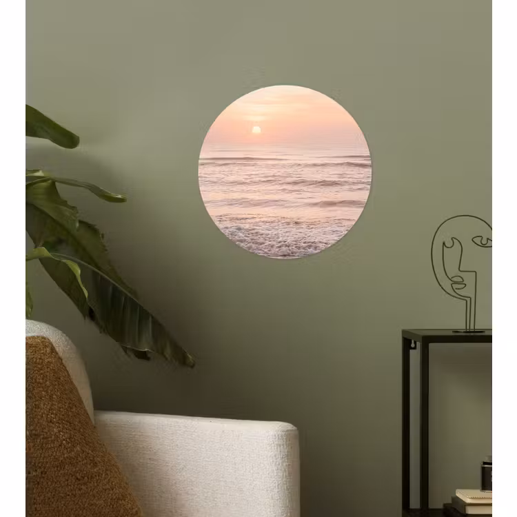 Behangcirkel - Zon - Strand - Roze — 3