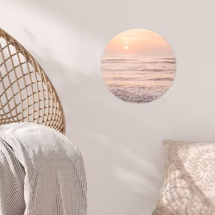 Behangcirkel - Zon - Strand - Roze — 5
