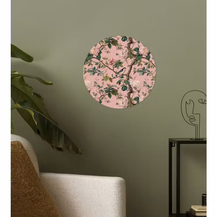 Behangcirkel - Pioenrozen - Botanisch - Vogel — 3