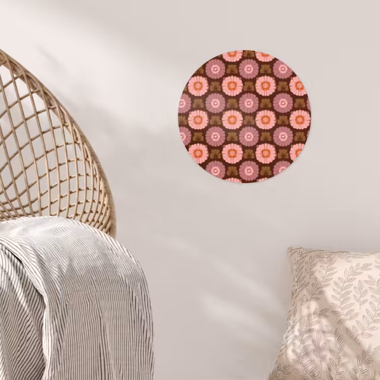 Behangcirkel - Retro - Madelief - Roze — 5