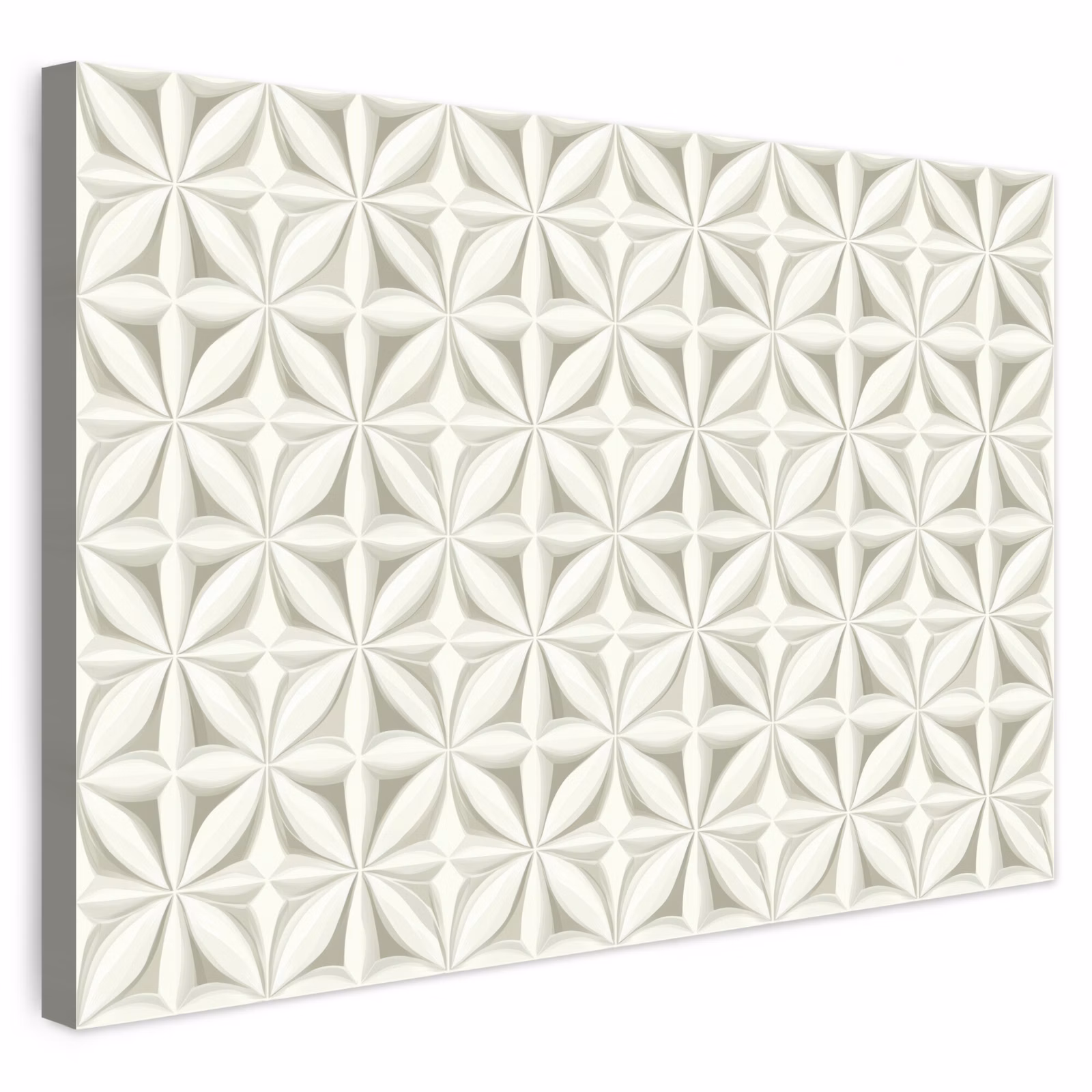 Buiten canvas - Abstract - Structuur - Grijs - Wit — 1