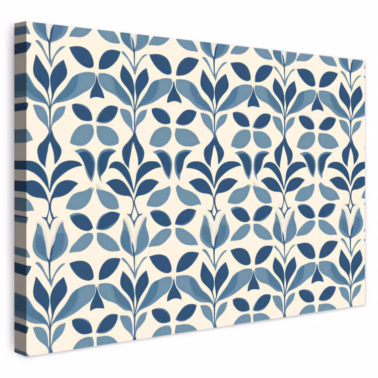 Buiten canvas - Flora - Modern - Blauw — 1