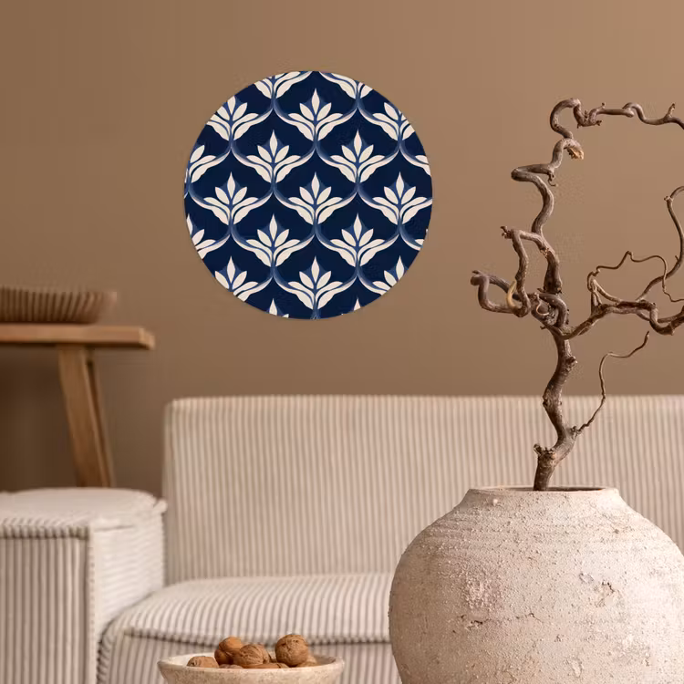 Behangcirkel - Modern - Ontwerp - Blauw — 2