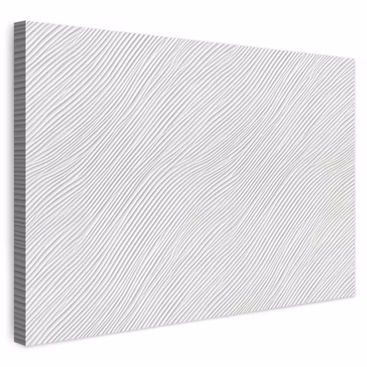 Buiten canvas - Golven - Ribbels - Wit — 1