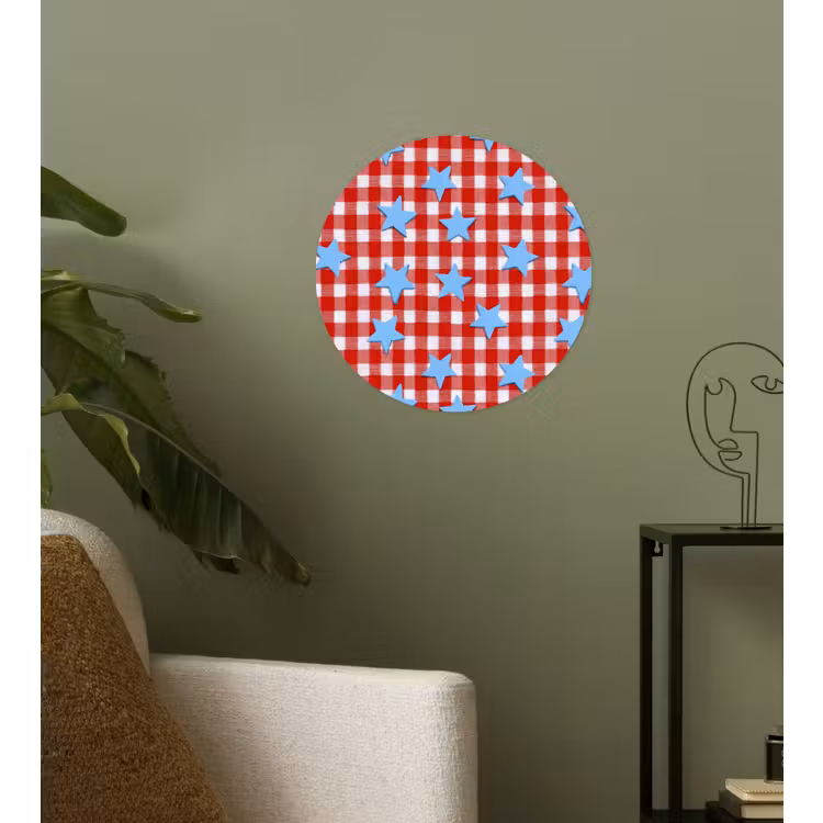 Behangcirkel - Ruit - Sterren - Rood — 3