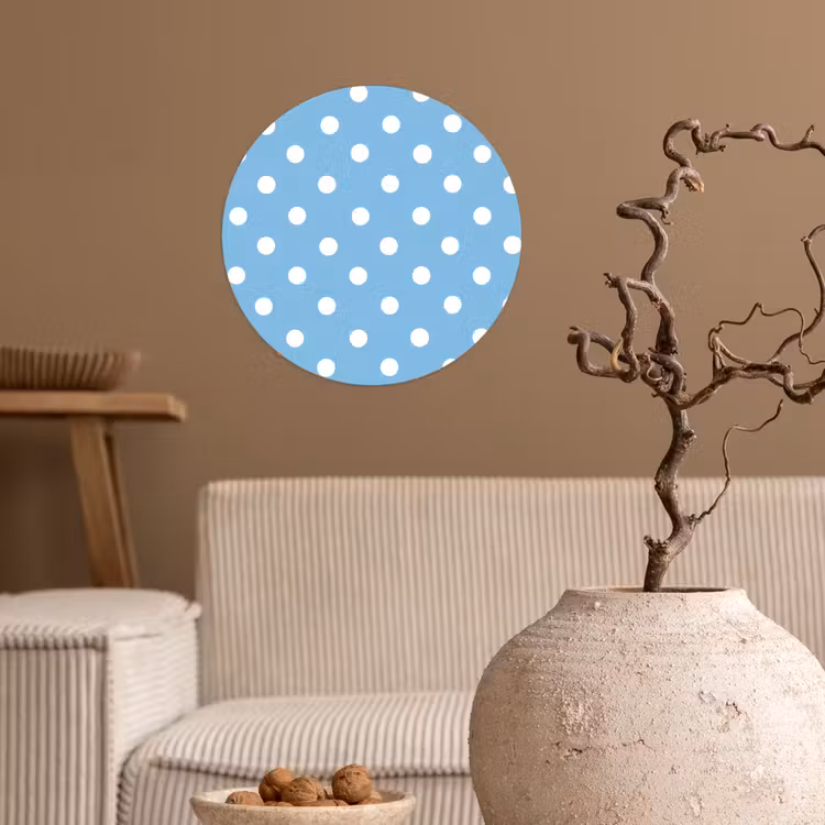 Behangcirkel - Polka - Dots - Blauw — 2